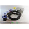 Image 1 : (4) Assorted Primary Wires, Electrical Box, Lightbulbs and Coaxial Cable