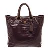 Image 2 : Prada Cacao Brown Patent Leather Tote Bag