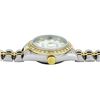 Image 5 : Rolex Ladies 18K Two Tone Gold And Steel White Roman Diamond Lugs Datejust Wrist
