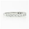 Image 5 : NEW 14k White Gold 1.14 ctw Round Shared Prong Diamond Classic Wedding Band Ring