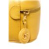 Image 5 : Chanel Yellow Caviar Leather Small CC Vanity Cosmetic Bag