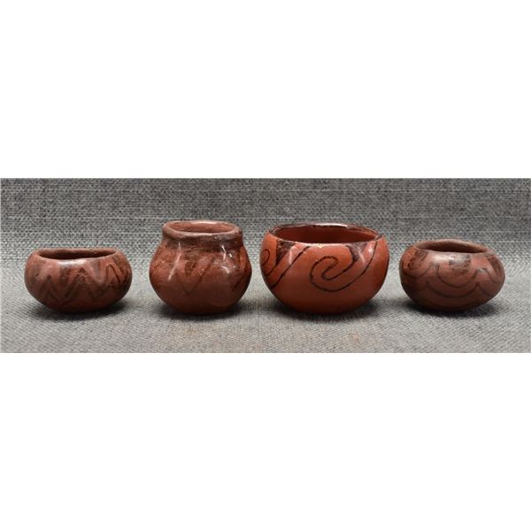 FOUR MARICOPA POTTERY BOWLS