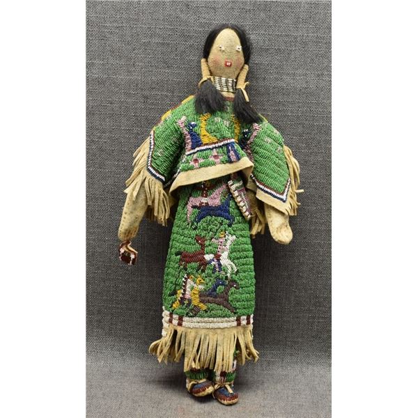 SIOUX BEADED DOLL