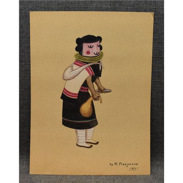 HOPI PAINTING (RAYMOND POSEYESVA)