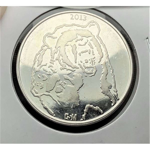 2013 Golden State Mint Bear & Bull Proof 1 ozt .999 Silver