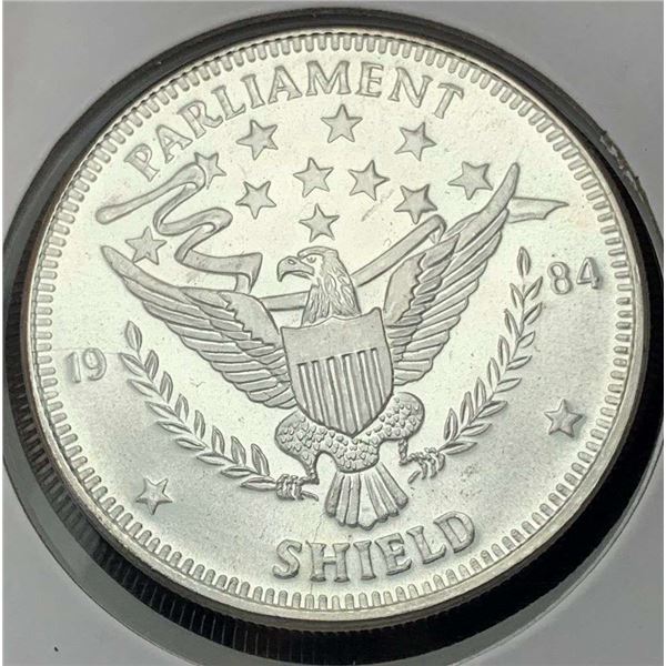 1984 Parliament Shield 1 ozt .999 Silver