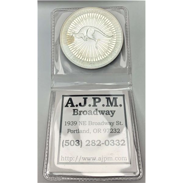 2016-P Australian Kangaroo 1 ozt .9999 Silver Dollar