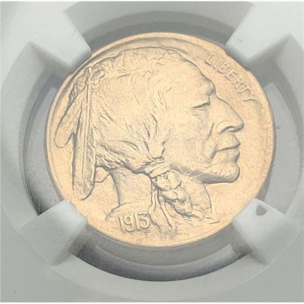 1913-D Buffalo Nickel NGC MS64 Type 1
