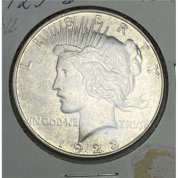 1923-D Peace Silver Dollar BU