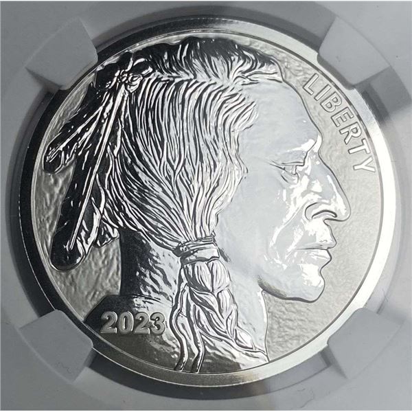 2023 Fiji Set Buffalo 1 ozt .999 Silver Dollar NGC Reverse PF70
