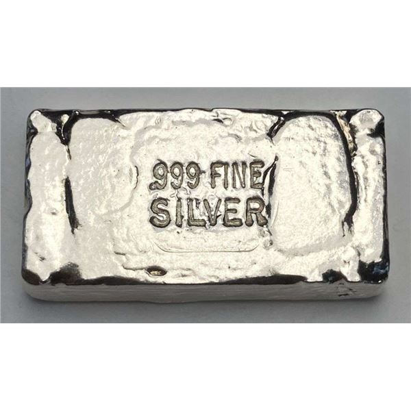 Poured 3.025 ozt .999 Silver Bar