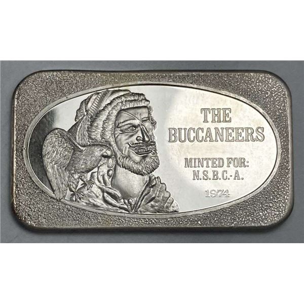 1974 The Buccaneers 1 ozt .999 Silver Bar