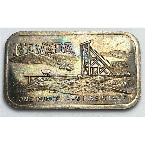 Toned Nevada SilverTowne 1 ozt .999 Silver Bar