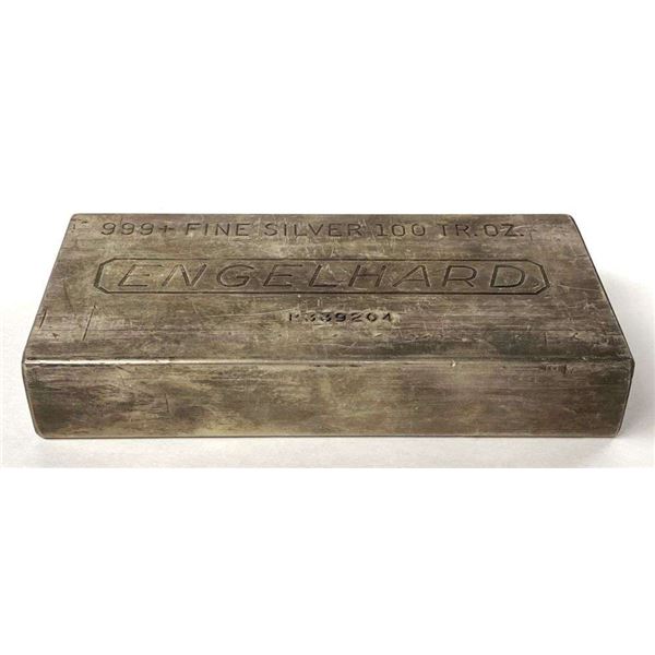 Engelhard 100 ozt .999 Silver Bar