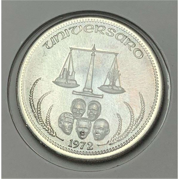 1972 Universaro World Trade 1 ozt .999 Silver