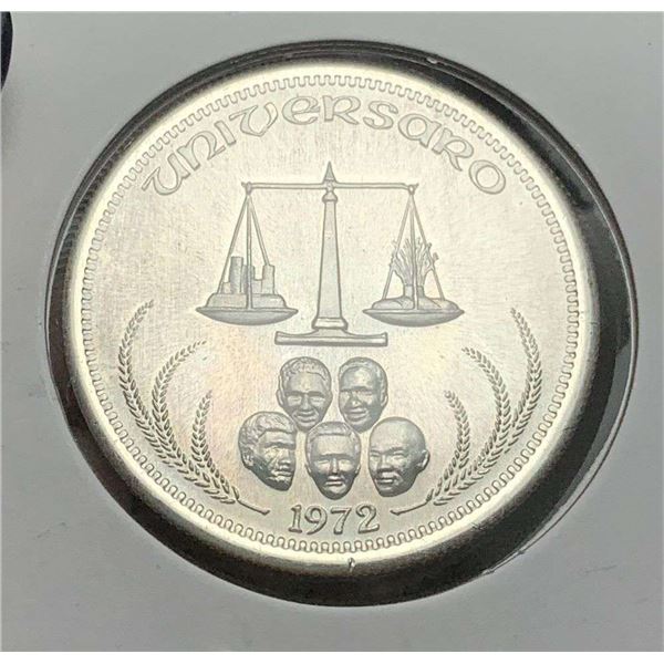 1972 Universaro World Trade 1 ozt .999 Silver