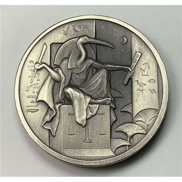 Egyptian God Series Thoth 2 ozt .999 Silver