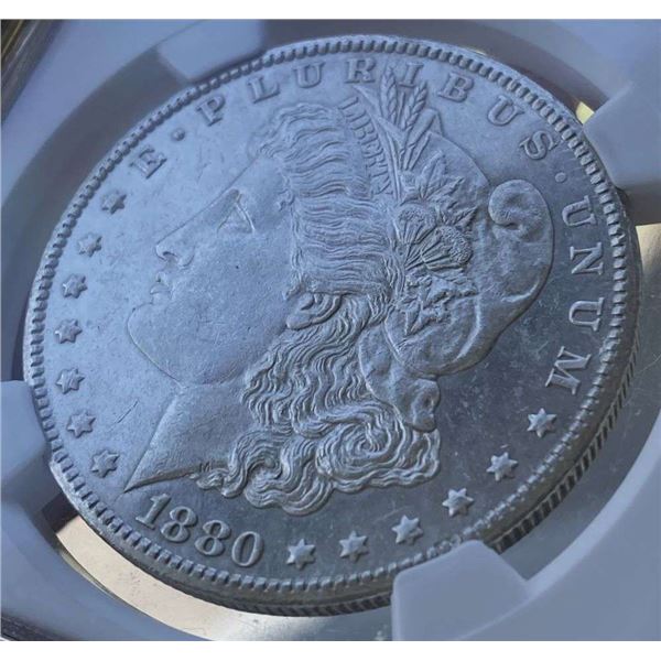 1880-CC Morgan Silver Dollar NGC MS62 PL