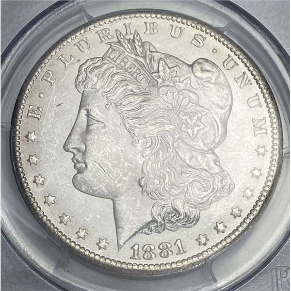 1881-CC Morgan Silver Dollar PCGS MS63