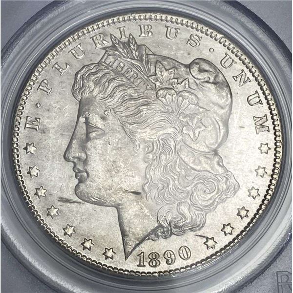 1890-CC Morgan Silver Dollar PCGS MS62+