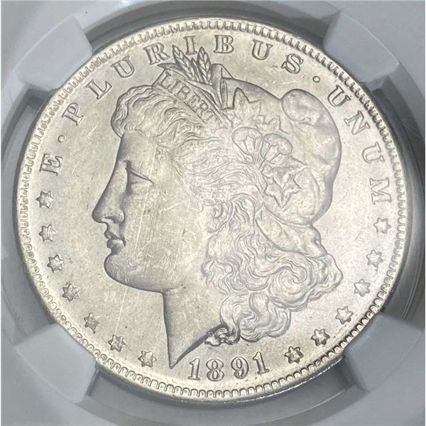 1891-O Morgan Silver Dollar NGC MS63