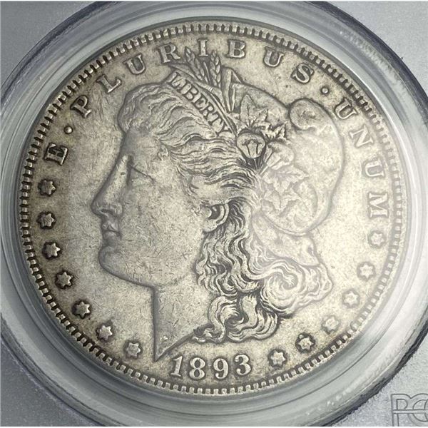 1893 Morgan Silver Dollar PCGS XF40
