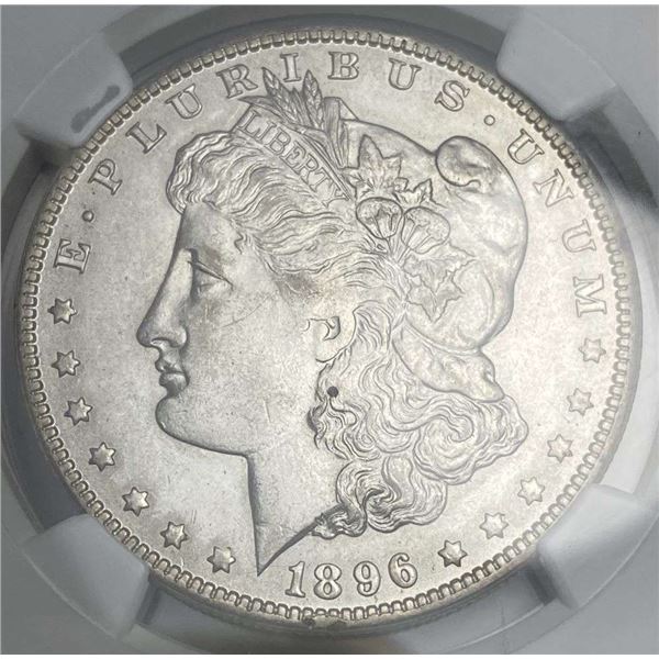 1896-O Morgan Silver Dollar NGC AU58