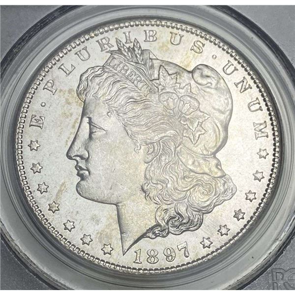 1897-S Morgan Silver Dollar PCGS MS65