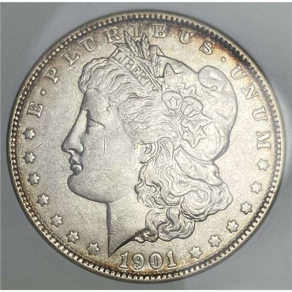 1901 Morgan Silver Dollar ANACS AU53