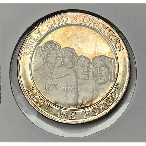1776-1976 Bicentennial Mount Rushmore Proof 1 ozt .999 Silver