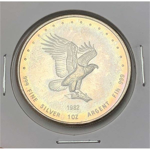 1982 Monex International Silver Eagle 1 ozt .999 Silver