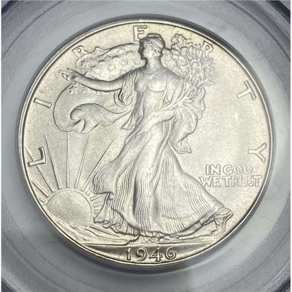 1946-S Walking Liberty Silver Half Dollar PCGS MS65+