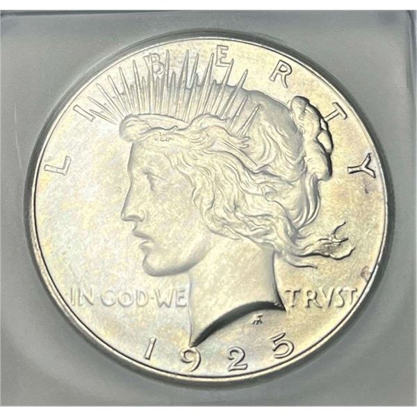 1925 Peace Silver Dollar ICG MS66