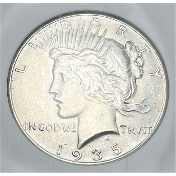 1935 Peace Silver Dollar NGC MS64
