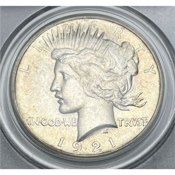 1921 Peace Silver Dollar PCGS MS64 OGH