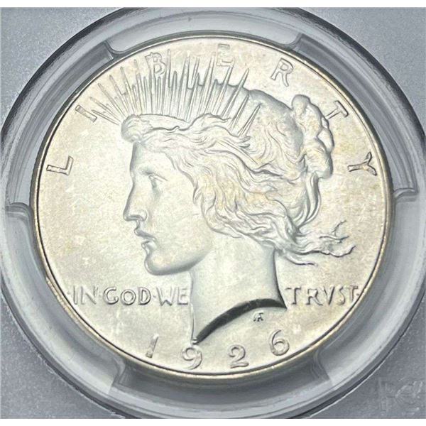 1926-D Peace Silver Dollar PCGS MS64+