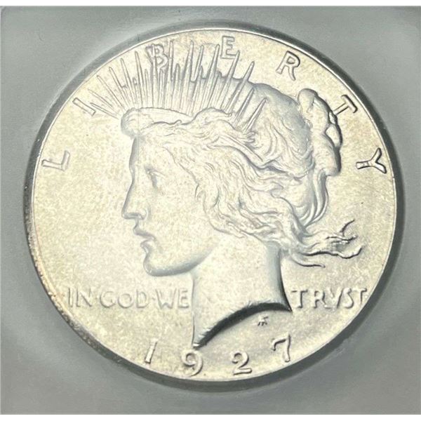 1927 Peace Silver Dollar ICG MS64