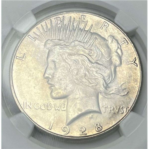 1928-S Peace Silver Dollar NGC MS64