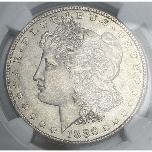 1886-S Morgan Silver Dollar NGC MS62