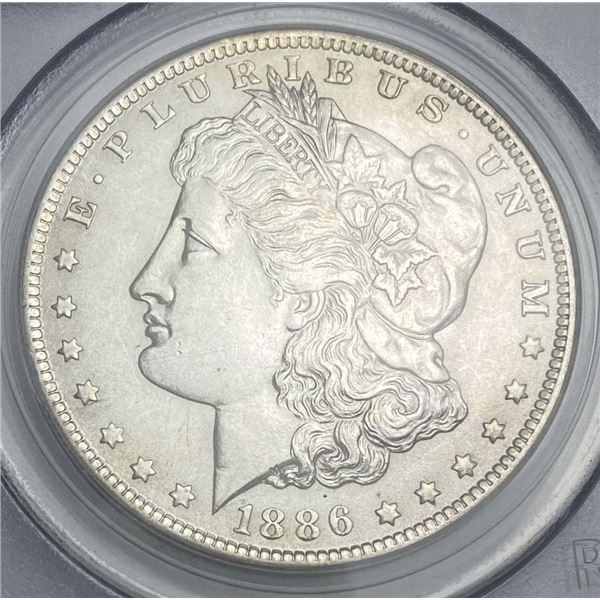 1886-O Morgan Silver Dollar PCGS AU58