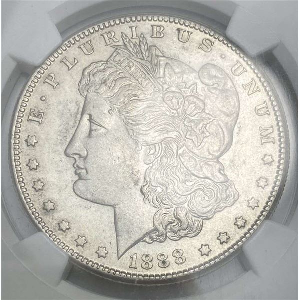 1888-S Morgan Silver Dollar NGC AU55