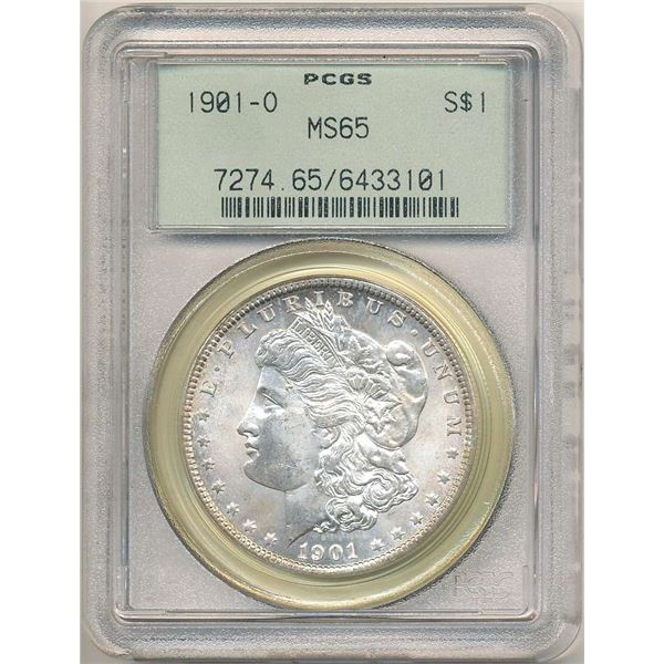 1901-O Morgan Silver Dollar PCGS MS65 OGH