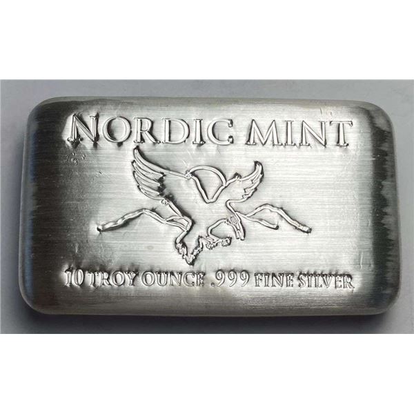 Nordic Mint 10 ozt .999 Silver Bar