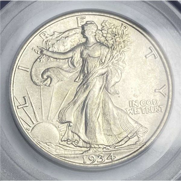 1934 Walking Liberty Silver Half Dollar PCGS MS63