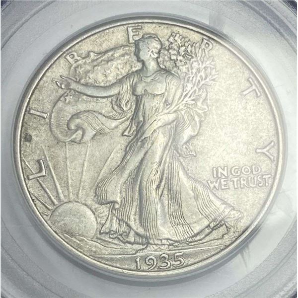 1935-S Walking Liberty Silver Half Dollar PCGS AU55