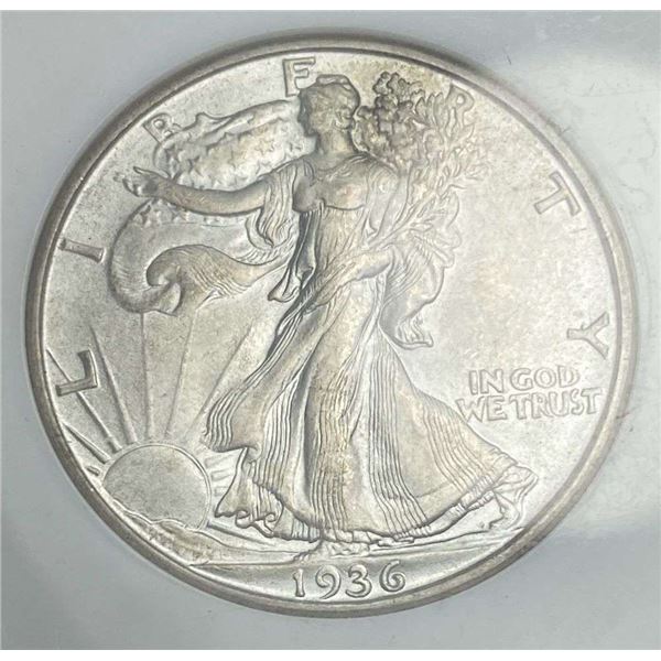 1936-D Walking Liberty Silver Half Dollar NGC MS65