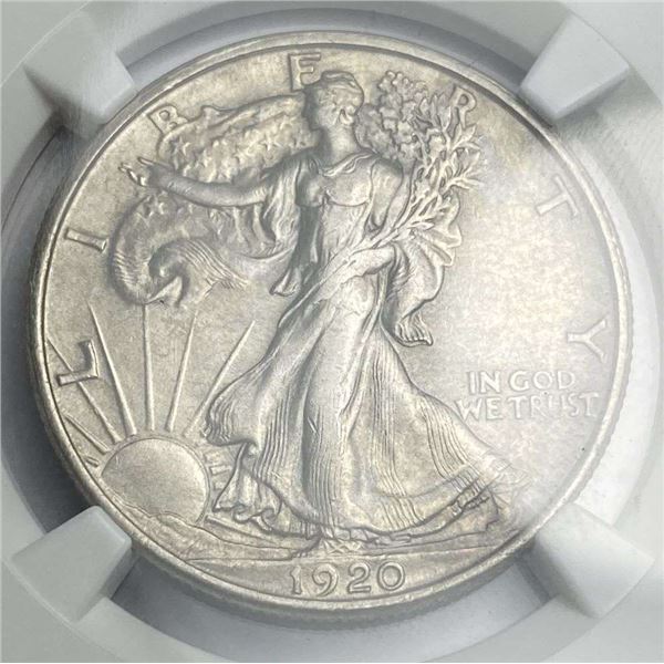 1920 Walking Liberty Silver Half Dollar NGC MS62