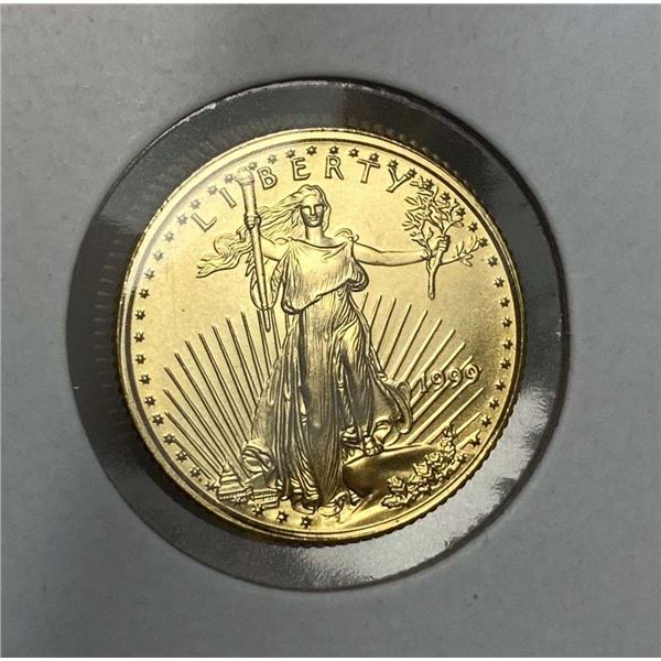 1999 American $5 Gold Eagle 1/10 ozt