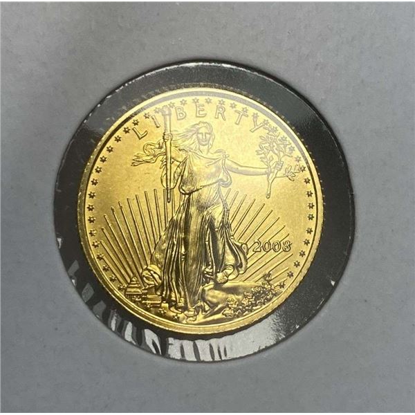 2008 American $5 Gold Eagle 1/10 ozt