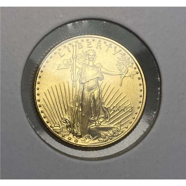 2003 American $5 Gold Eagle 1/10 ozt